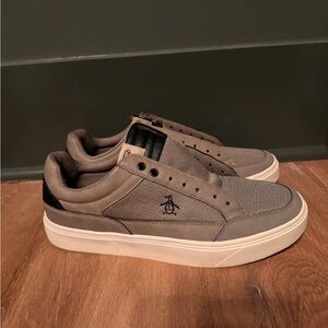 Original Penguin Taupe and Black Sneakers